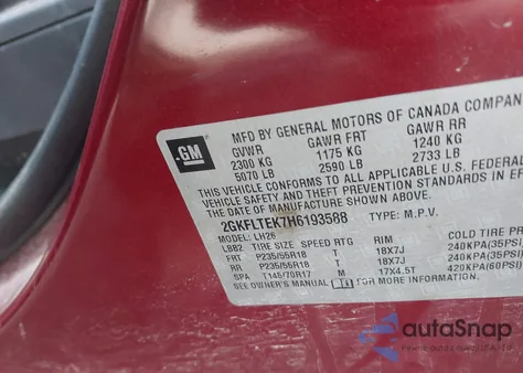 2017 GMC Terrain Sle-2 from USA, damaged, VIN 2GKFLTEK7H6193588